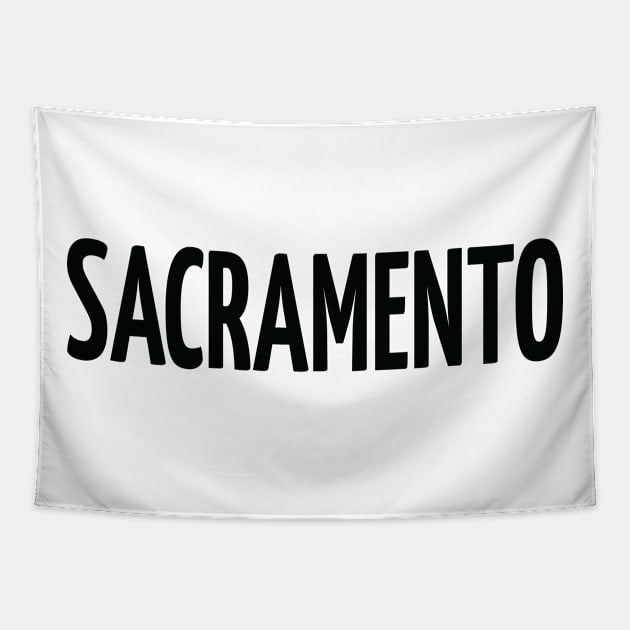 Sacramento City in California Tapestry by ProjectX23Red