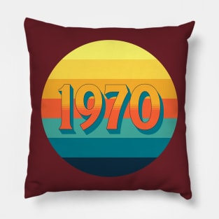 1970 Vintage Sunset Pillow