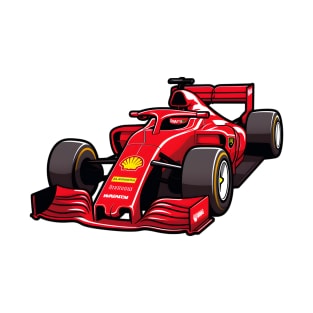 Red Formula 1 Car T-Shirt