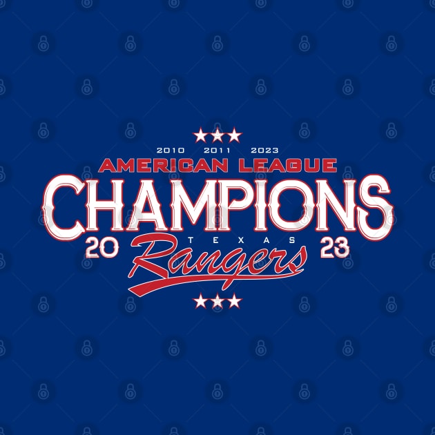 American League Champions 2023 - Texas by Nagorniak