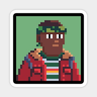 Lucas Stranger Things Pixel 8bit Magnet