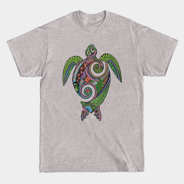 Disover HONU - Polynesian inspired green sea turtle - Tribal Sea Turtle - T-Shirt