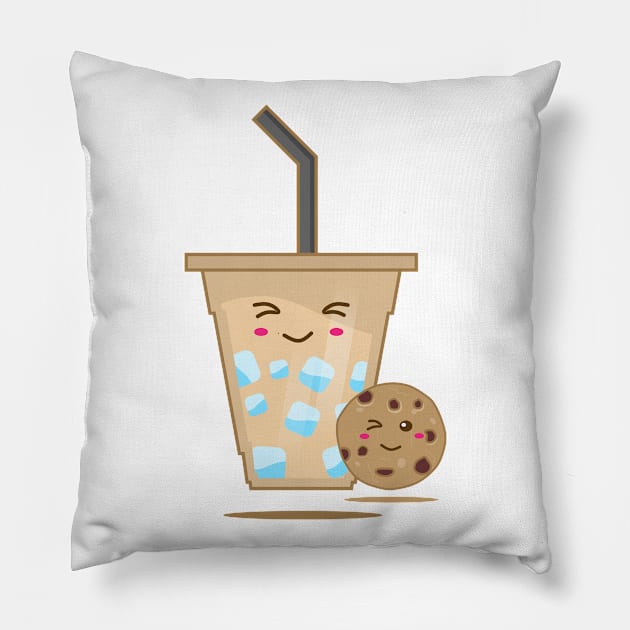 Ice Coffee & Cookie Pillow by Harvest Design