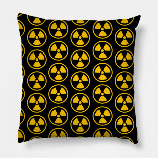 Radioactive Wall Yellow Pattern Pillow