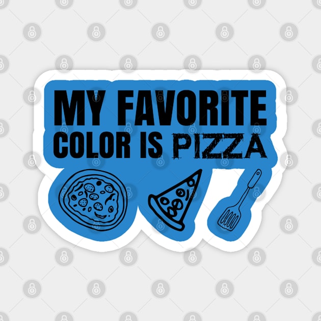 Pizza Food Weekend Design Magnet by Lin Watchorn 