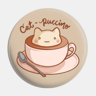 Cat-Puccino Pin