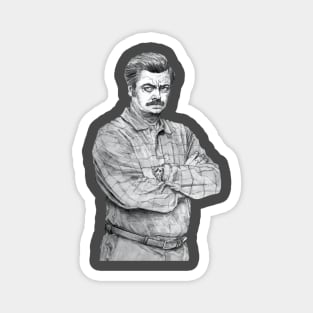 Ron F-ing Swanson Magnet