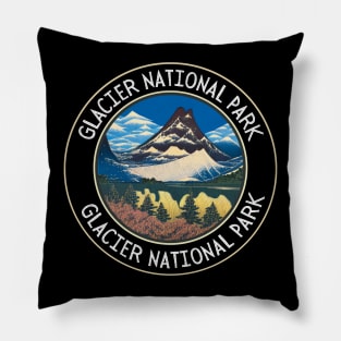 Glacier National Park Hiking and Travel Lovers Pillow