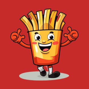 kawaii french fries T-Shirt cute potatofood T-Shirt