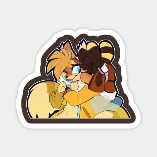 Gay Fox and Honey Bee Furries Magnet