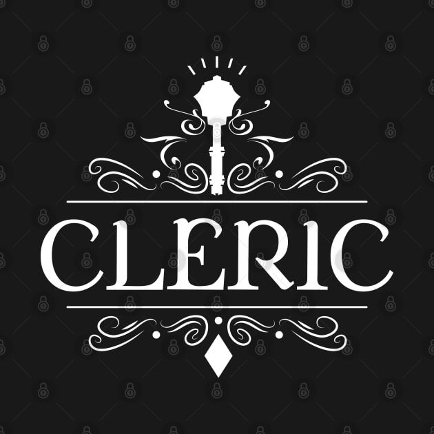 Cleric Character Class TRPG Tabletop RPG Gaming Addict by dungeonarmory