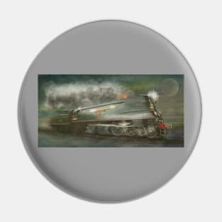 The Golden Arrow Steam Train Locomotive Pin