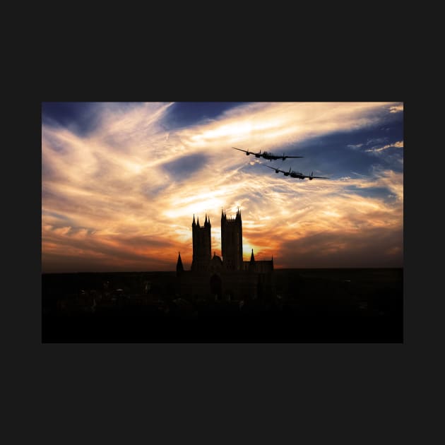 Lancs Over The Cathedral by aviationart