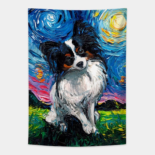 Papillon Night Tapestry by sagittariusgallery