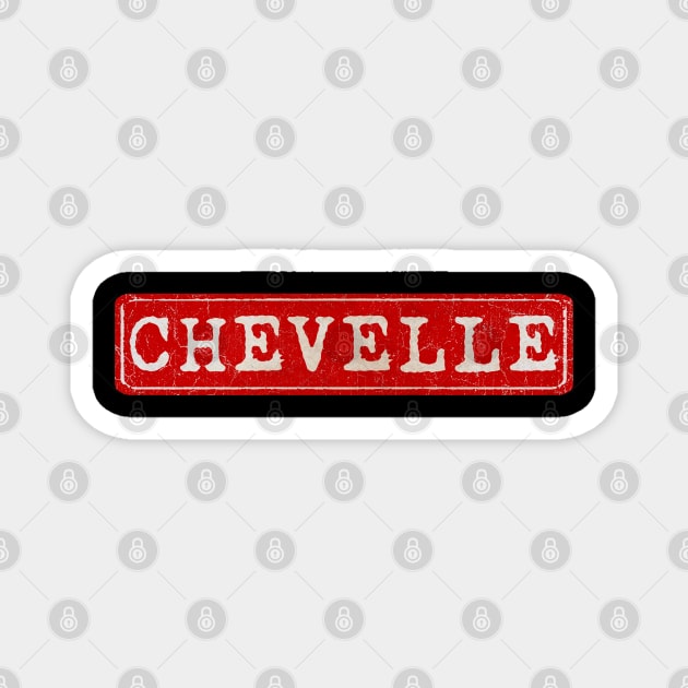 vintage retro plate Chevelle Magnet by GXg.Smx