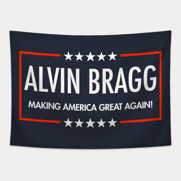 Alvin Bragg is Making America Great Again *blue Tapestry by Tainted