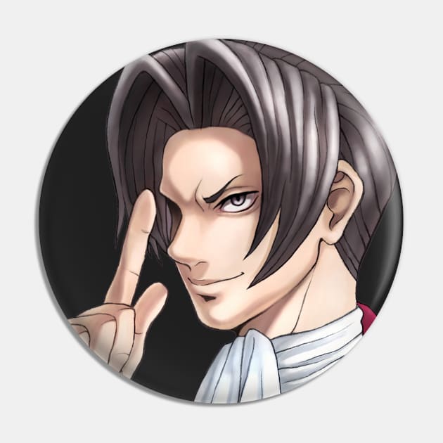 Miles Edgeworth Pin by Lunatyk