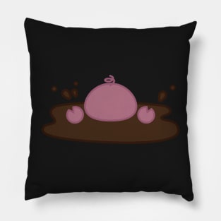 Pleasantly Plump Piggy in Mud Pillow