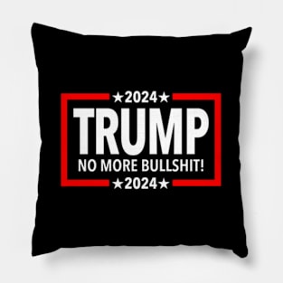 Trump 2024 No More Bull Pillow