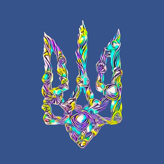 Ukrainian symbol trident by Gogodzy