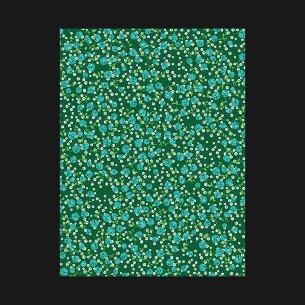 Green Floral Pattern by FloralPatterns