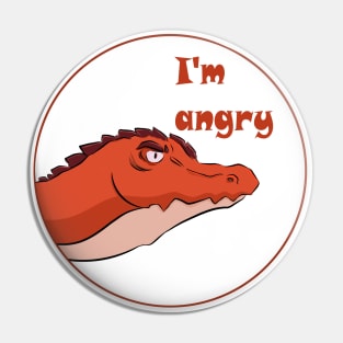 angry dragon Pin