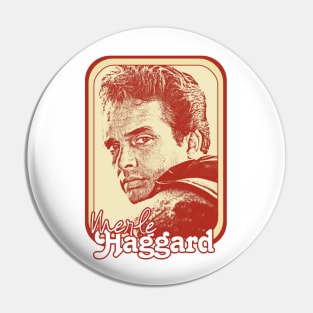 Merle Haggard /// Retro Style Country Music Fan Gift Pin