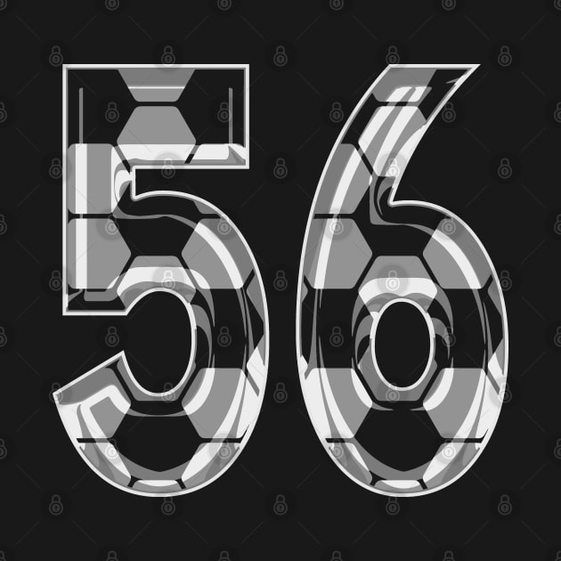 Soccer Number 56 Soccer Jersey #56 Soccer Mom Player Fan by TeeCreations
