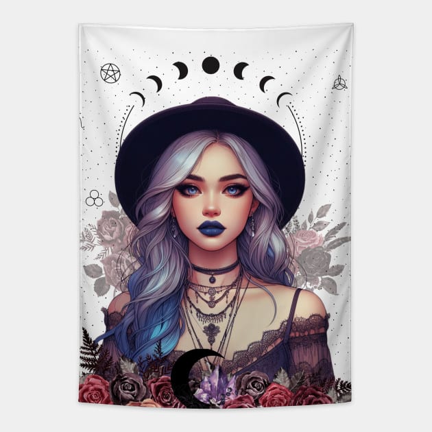 Bohemian Charm Girl Tapestry by ALM Artbox