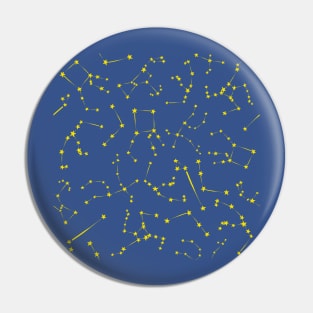 Orion, Perseus, Andromeda, Pegasus, Hercules, Canis Minor and Canes Venatici Constellations Pattern Pin