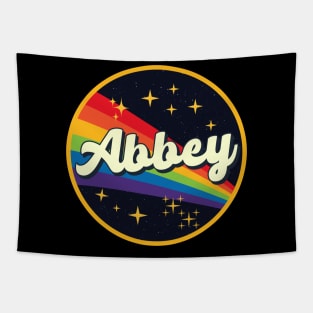 Abbey // Rainbow In Space Vintage Style Tapestry