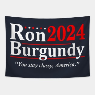 Ron Burgundy for President 2024 Tapestry