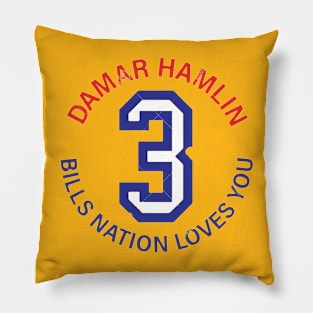 damar hamlin (2) Pillow