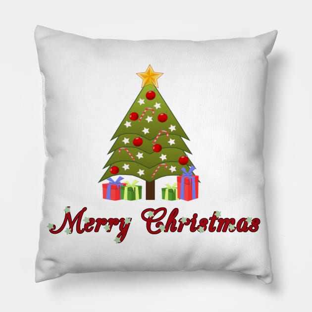 XMas tree Pillow by Ezhael