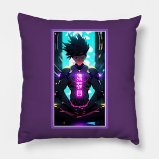 Anime Hero Power Meditation | Quality Anime Artwork | Anime Power Energy Meditation |  Manga Anime Art Pillow