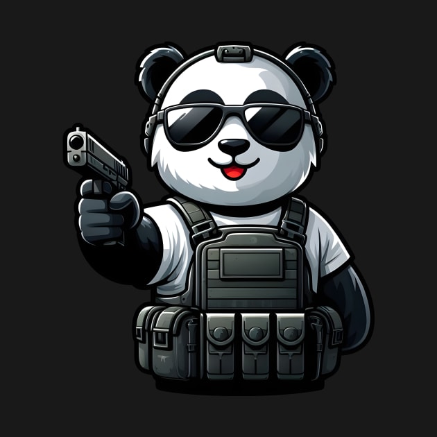 Tactical Panda by Rawlifegraphic