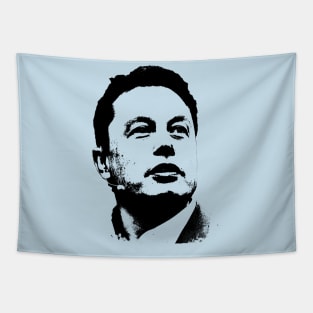 Elon Musk Portrait Pop Art Tapestry