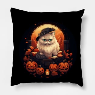 Persian Cat Halloween, Cat Lover Pillow