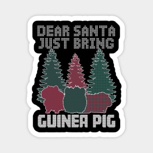 Dear Santa Just Bring Guinea Pig Magnet