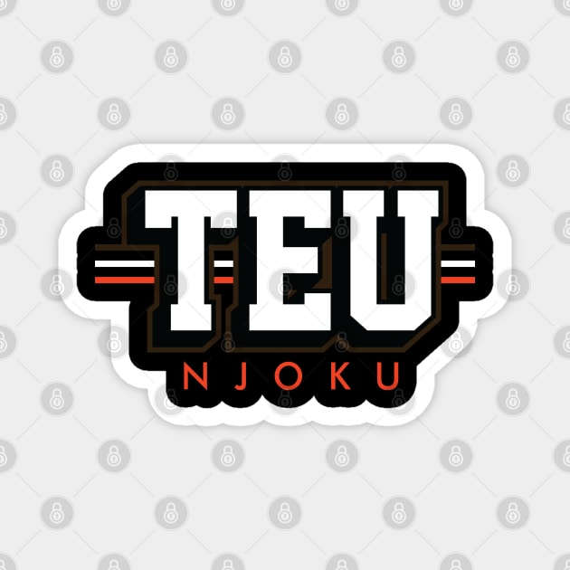 Tight End University - TEU - David Njoku - Cleveland Browns Magnet by nicklower