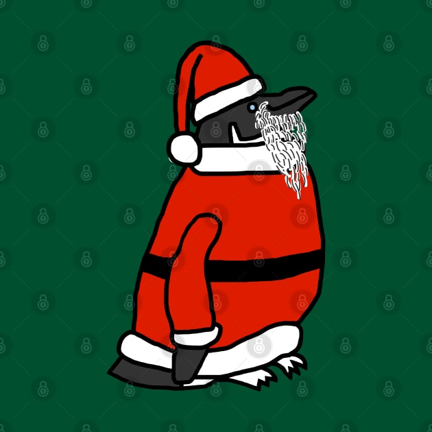 Cute Christmas Santa Penguin by ellenhenryart