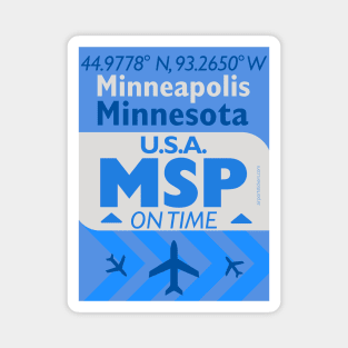 MSP airport Minneapolis Minnesota 28092021 Magnet