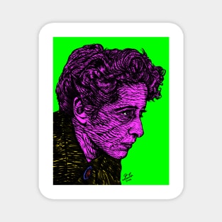 HANNAH ARENDT ink and acrylic portrait .1 Magnet