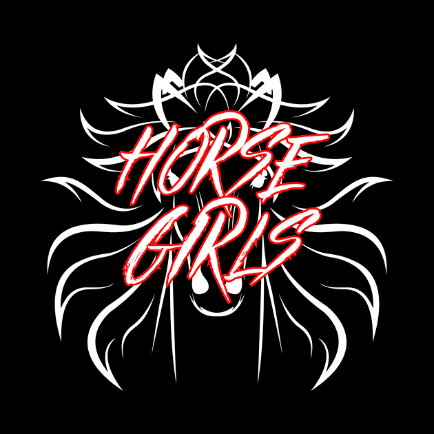 Metal Horse Girls - White Design by Horse Girls