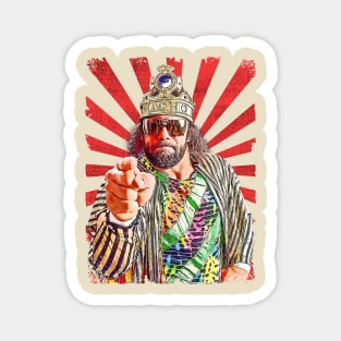 Macho King Wrestling Vintage Fan Art Magnet