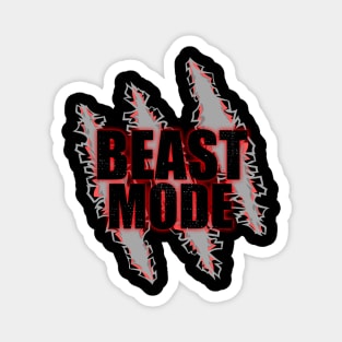 Beast Mode Claw Gym Fitness Design Magnet