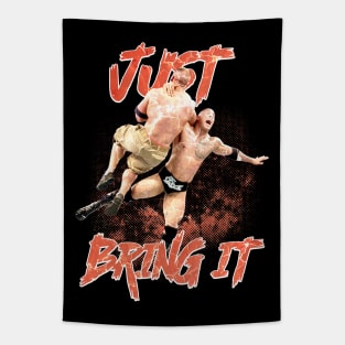 vintage just bring it crack Tapestry