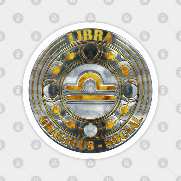 Chrome libra Magnet by FallingStar