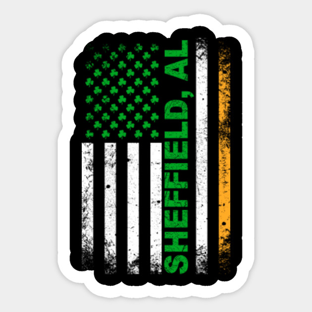 Alabama Irish American Flag Sheffield Al T Shirt Sheffield