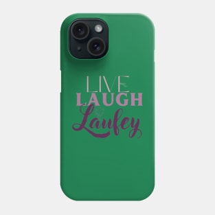 Live Laugh Laufey Pink and Purple Phone Case